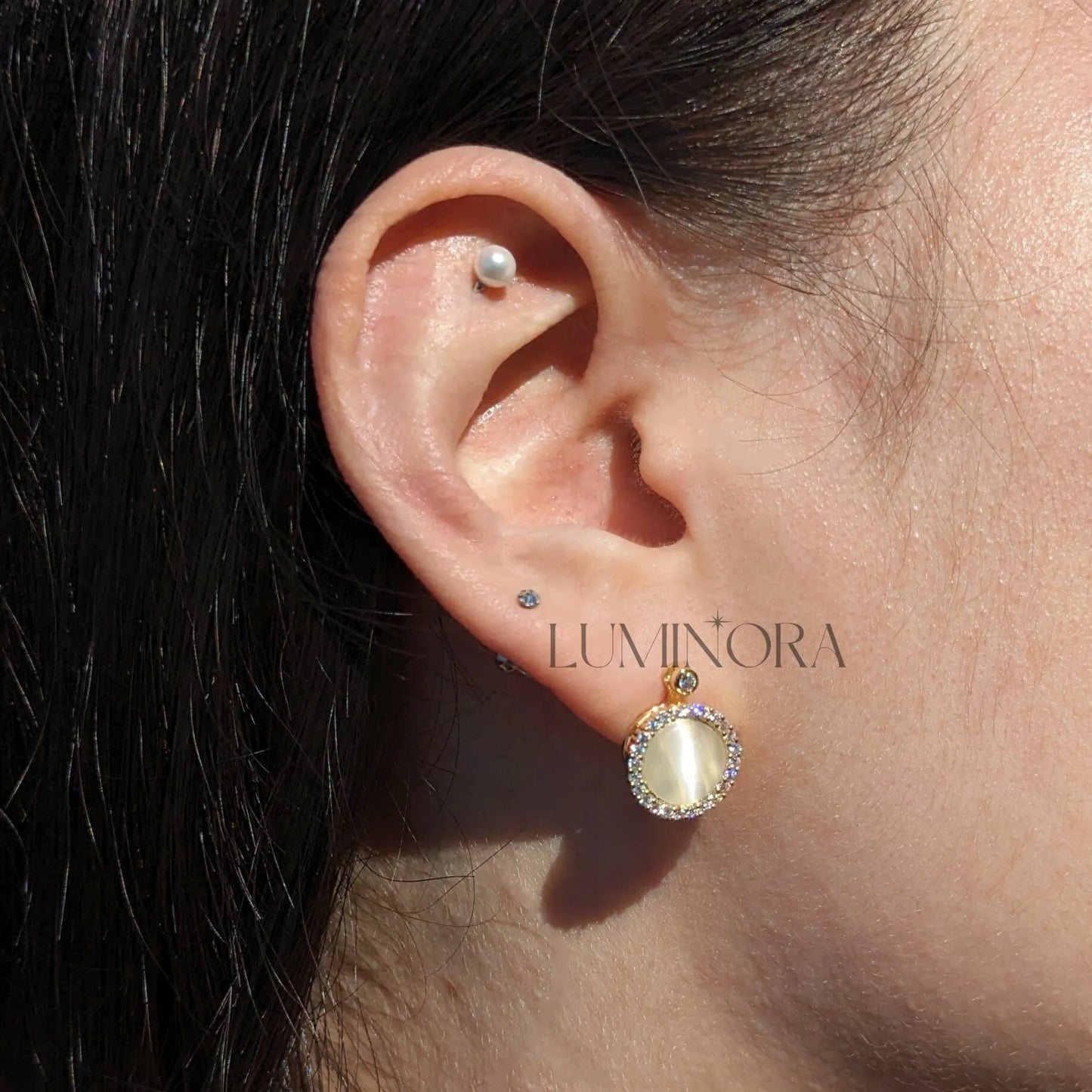 BOUCLES D'OREILLES OPALE 