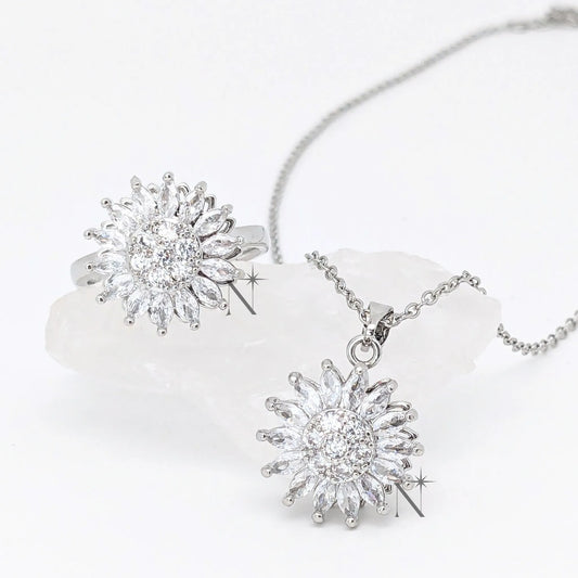 SUNFLOWER SET SILBER 