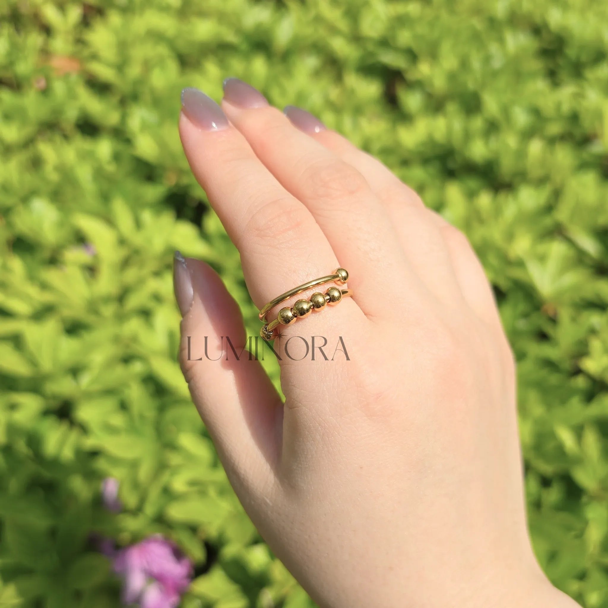 Wave Bead Ring