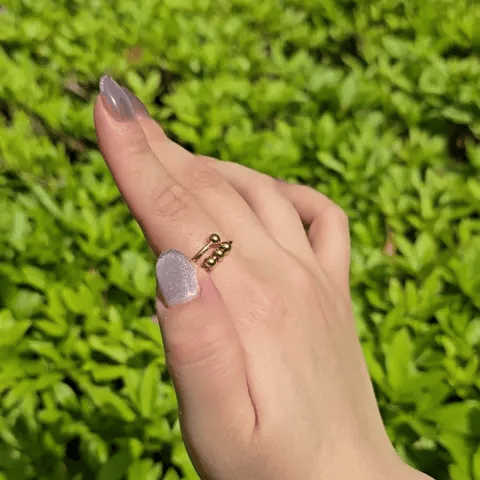 Wave Bead Ring